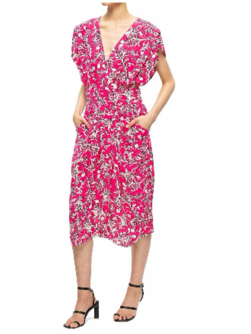 NWOT Isabel Marant Etoile Pink and White Midi size Small Dress